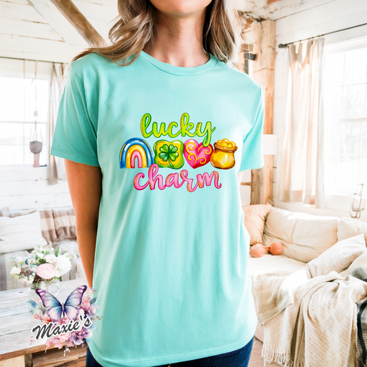 Lucky Charm Graphic Design DTF Transfer Print