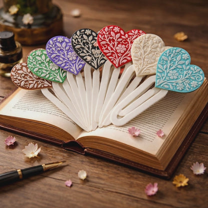 Talavera Heart Jumbo 3D Printed Jumbo Paperclip